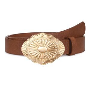 Women-western-cowgirl-belt-country-concho Vintage Leather Belt With Concho💘
